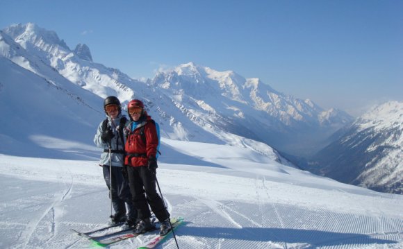 Beth and Max--Mont Blanc view