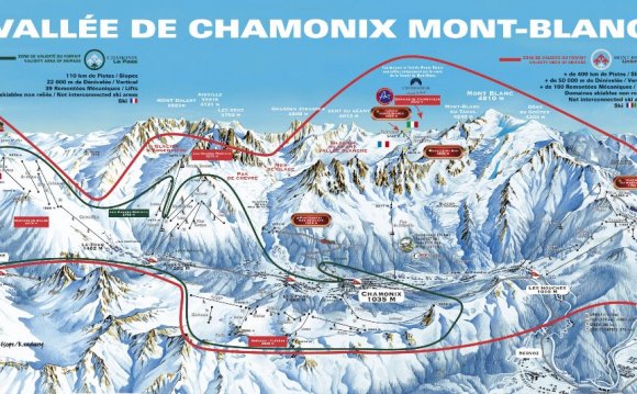 Resort map Piste map. Chamonix