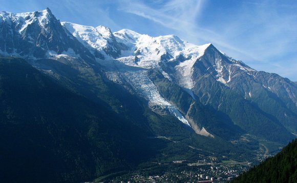 Mont Blanc from Chamonix. “