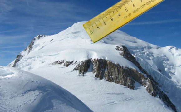 The height of Mont Blanc