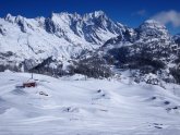 Snowfall in Chamonix