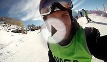 Chamonix snowboarding. Le Brevent. Charles Bozon black run