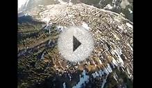 Insane winter wingsuit BASE jump in France