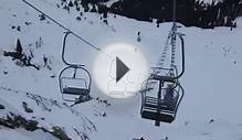 Jumping off a ski lift!