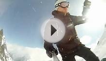 Snowboarding in chamonix