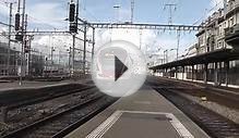Trains At Geneve Station In Switzerland